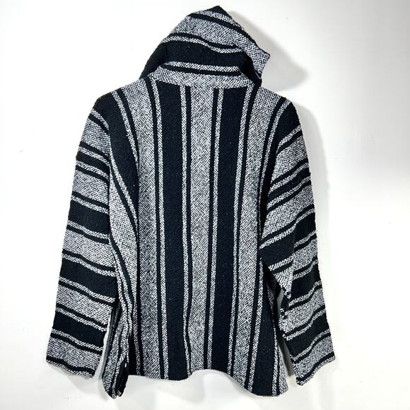 Original Pilotzi Mexican Pullover Hoodie Baja Drug Rug Hippie Poncho Womens XL - Picture 7 of 7